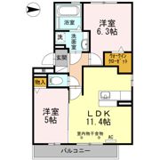 エーデルハイムクロダの間取り画像