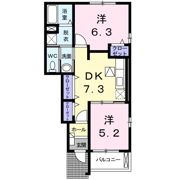 エルヴィーナB棟の間取り画像