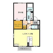 アムール・ド・メゾン Ⅱ番館の間取り画像