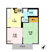 ソレイユ若葉 Aの間取り画像