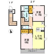 ラッキーベル Cの間取り画像
