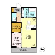 NEXUS D-room石芝の間取り画像