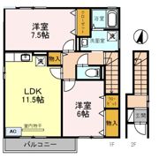 カルムコート津之江 B棟の間取り画像