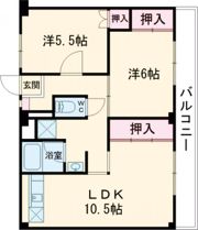 ビレッジハウス尾上1号棟の間取り画像