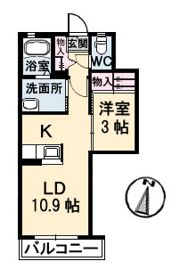 シャーメゾンSK A棟の間取り画像