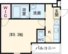 フジパレス喜連瓜破Ⅱ番館の間取り画像