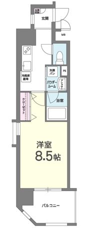 ヘスティア神戸の間取り画像