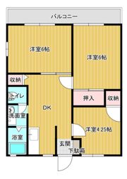 サンシティ上津の間取り画像