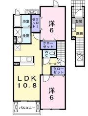 パルシティ愛子の間取り画像