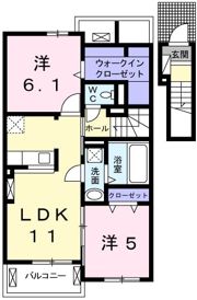 フェリア南田原の間取り画像