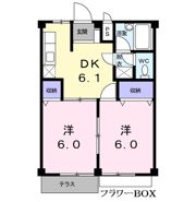 コーポオガタⅢの間取り画像