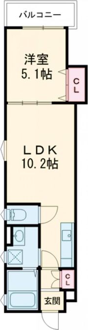 クリエオーレ寿町Ⅱの間取り画像