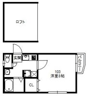 Kハウス友泉の間取り画像