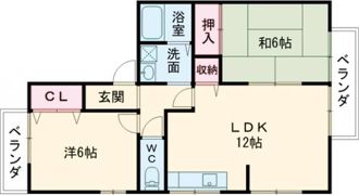 メルベーユ渚の間取り画像