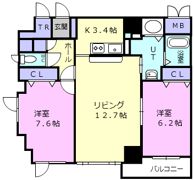 グランドール東開の間取り画像