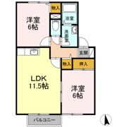 セジュール鷹清水 Bの間取り画像