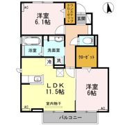 ハイム杉山 B棟の間取り画像