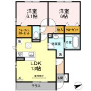 セジュール西条 A棟の間取り画像