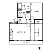 グローリー中村の間取り画像