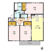 グリーンビレッジ C棟の間取り画像