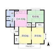 セジュール吉倉Dの間取り画像