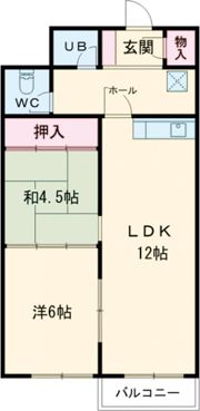宮口コーポの間取り画像