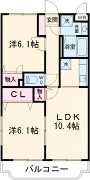 グレースコート上峰1番館の間取り画像