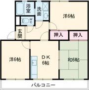シティ・ナカヤマ B棟の間取り画像