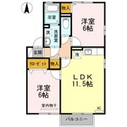 コーポKAIUN ABの間取り画像