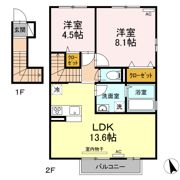 グリュックの間取り画像