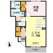 ヴィラ ウィステリア 神埼 A棟の間取り画像