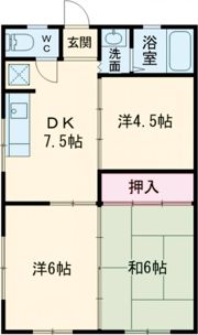 コーポラス福重の間取り画像