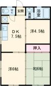 コーポラス福重の間取り画像