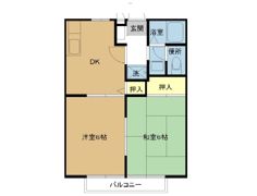 アルカディアAの間取り画像