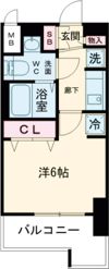 エステムコート神戸ハーバーランド前VIピクシスの間取り画像