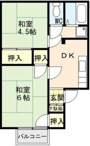 第一コーポ田中の間取り画像