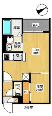 REGALEST サンシャイン長束の間取り画像