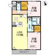 ボヌールの間取り画像