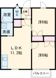 ピュアパレスII Cの間取り画像