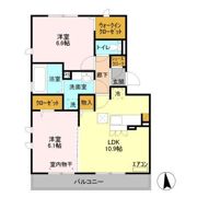 フラッツ酒井根 Ⅱ号棟の間取り画像