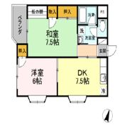 パレス細田の間取り画像