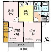 セジュール東山田III A棟の間取り画像