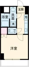 フラットK山木の間取り画像