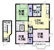 シュガーヒルズAの間取り画像