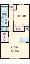 ベルヴェールⅠの間取り画像