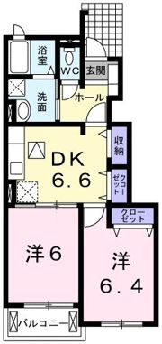 リヴァーサイド ナミキCの間取り画像