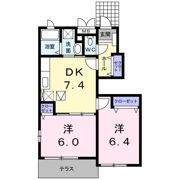 グリーンゲイブルズⅡ Bの間取り画像