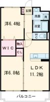 アウラス立石B棟の間取り画像