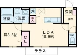 クローバー富士1号館の間取り画像