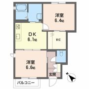 メゾン楽天 B棟の間取り画像